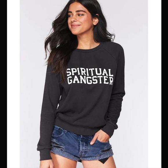 Spiritual Gangster Tops - Spiritual gangster varsity old school crew size small